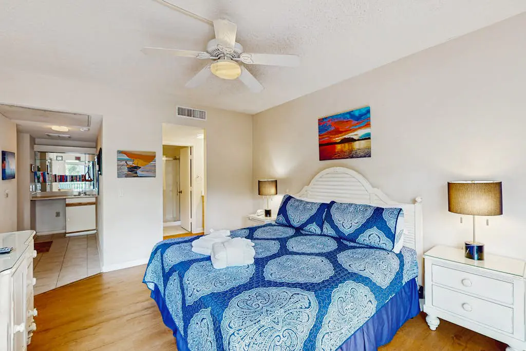 Inviting family-friendly condo with balcony, central AC, & outdoor pool