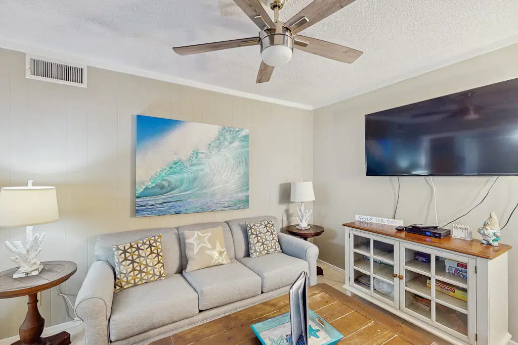 Beach-Themed Condo w/ Free WiFi, Central A/C, Shared Pool, & Tennis Courts