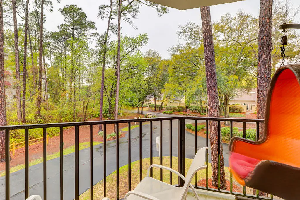 Family-friendly condo with balcony, outdoor pool, central AC, & washer/dryer