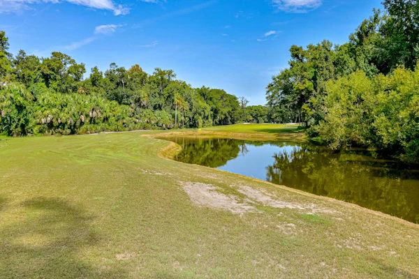 Villa with saltwater pool, golf, firepit, hot tub, & private beach access