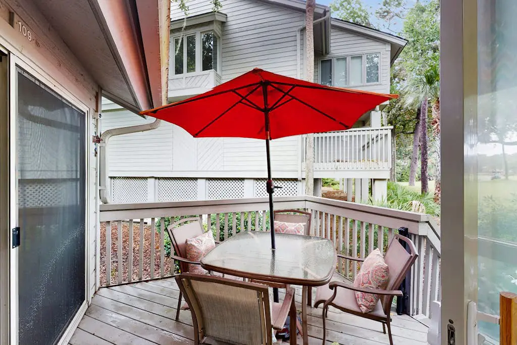Villa with saltwater pool, golf, firepit, hot tub, & private beach access