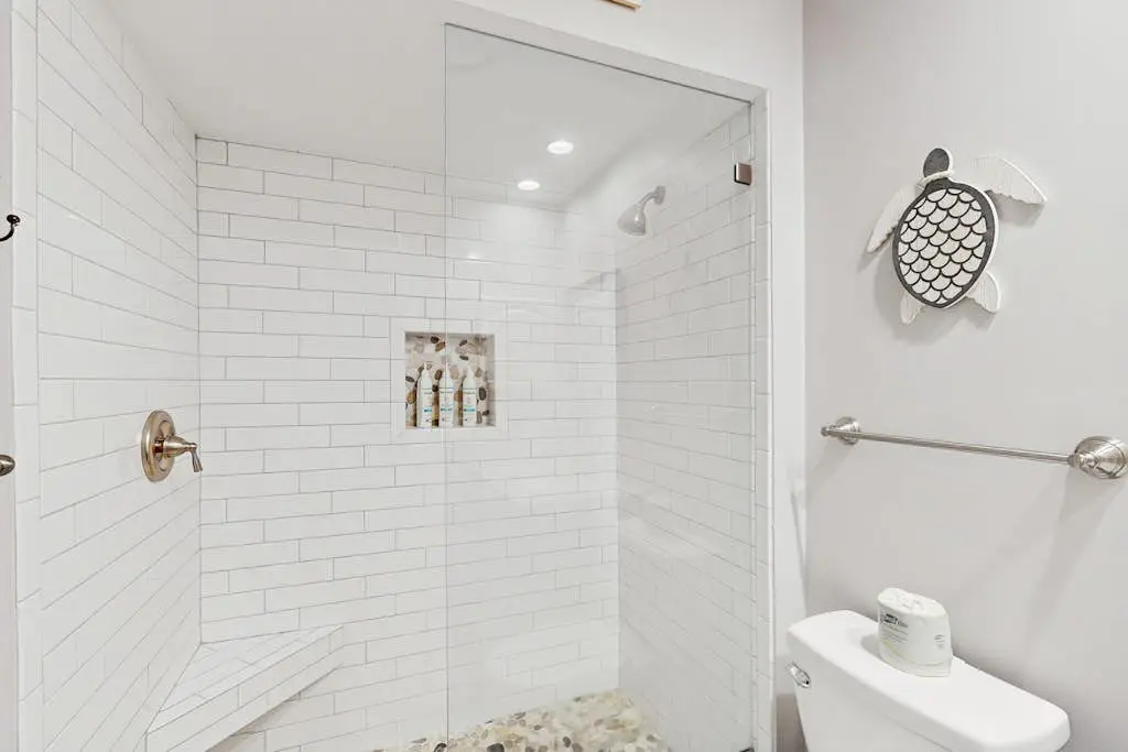 Villa with saltwater pool, golf, firepit, hot tub, & private beach access