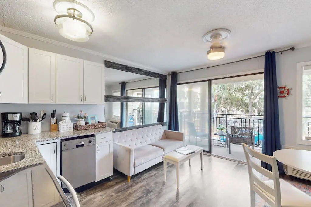 Updated Condo W/ Fast WiFi, Shared Pool, Balcony & Central AC - Walk to Beach