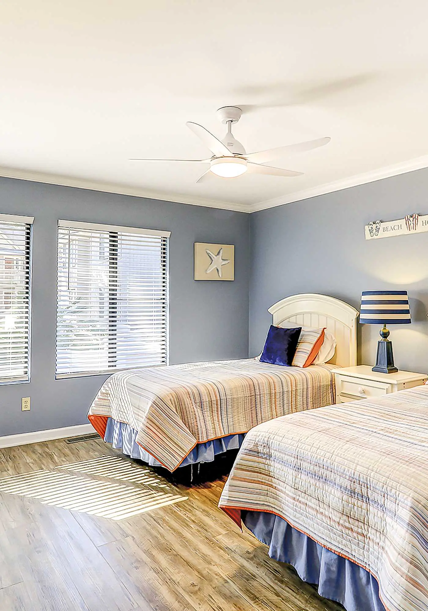 Relaxing First-Floor Condo | Spacious Deck + Remote Work Setup | Walk to Beach