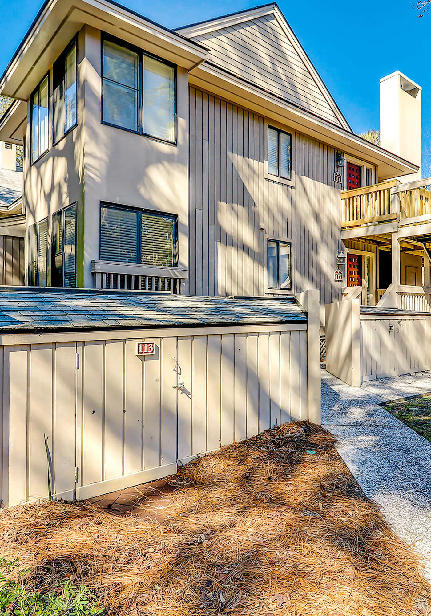 Relaxing First-Floor Condo | Spacious Deck + Remote Work Setup | Walk to Beach