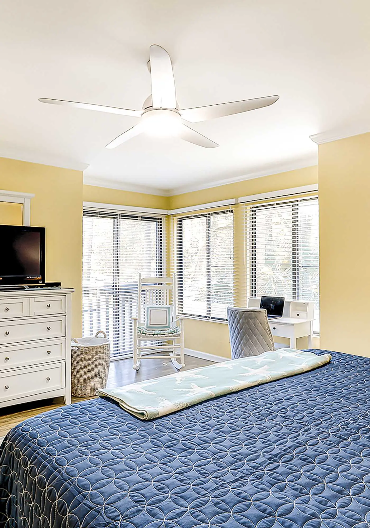 Relaxing First-Floor Condo | Spacious Deck + Remote Work Setup | Walk to Beach