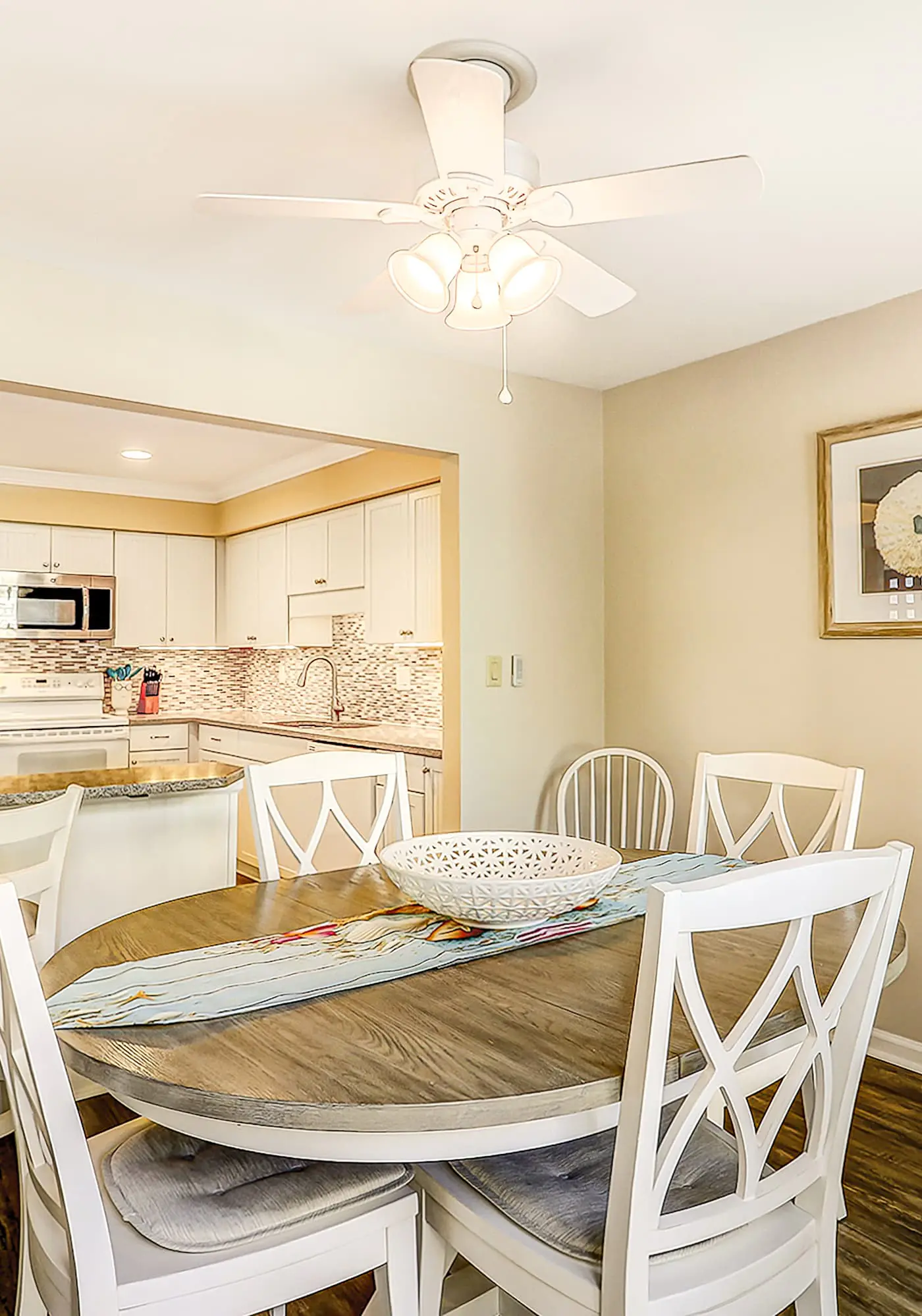 Relaxing First-Floor Condo | Spacious Deck + Remote Work Setup | Walk to Beach