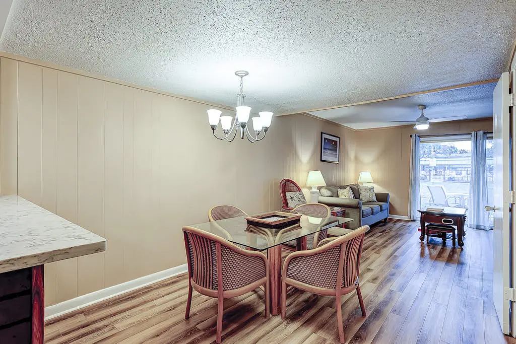 2-story condo with pool, private patio, & grill - walk to beach - near Coligny