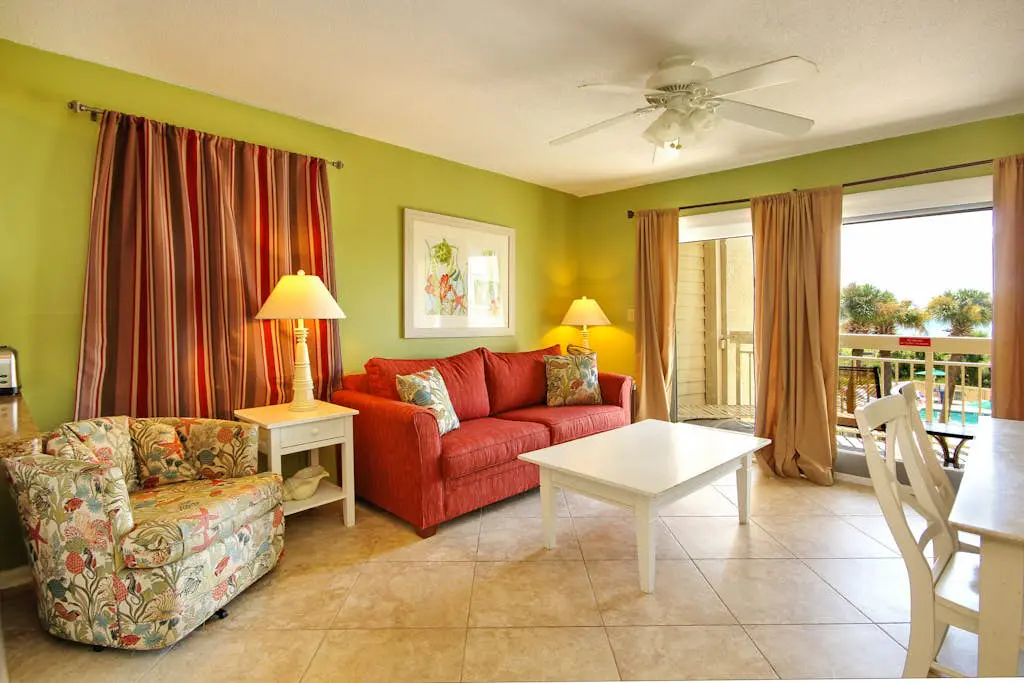 Beach-view condo in oceanfront complex with outdoor pool, beach access & balcony