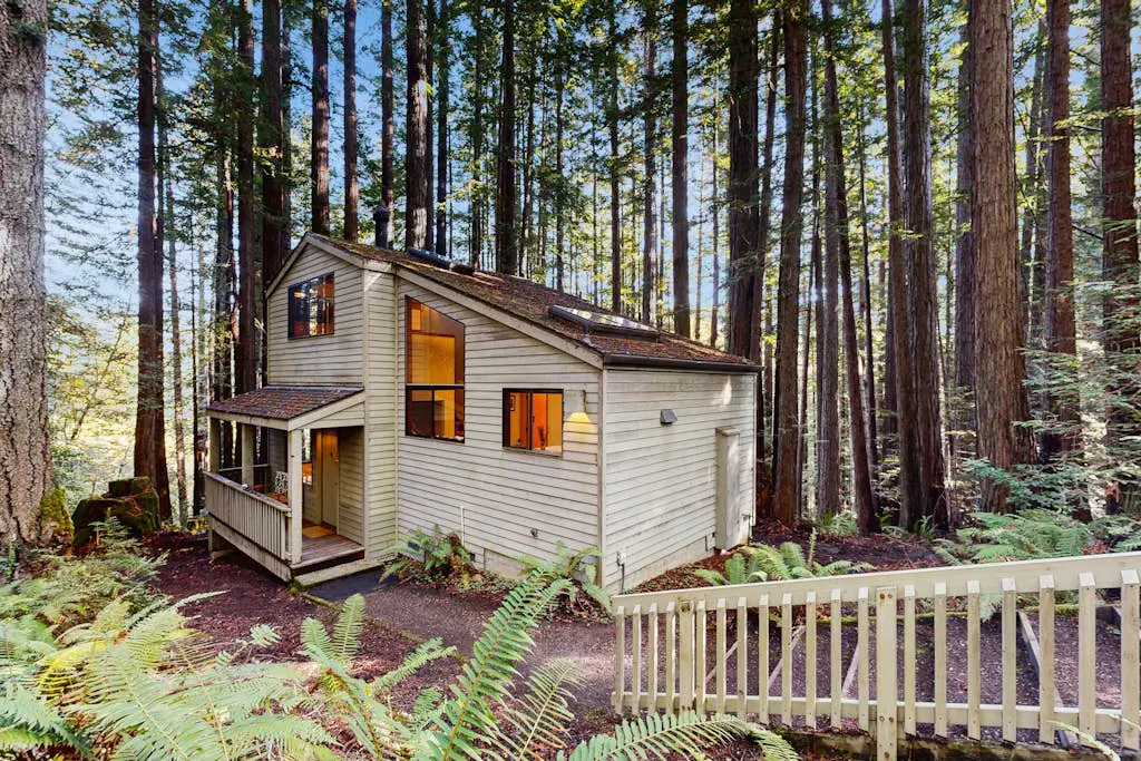 Dog-friendly forest retreat among redwoods, walk to Hot Spot & Gualala River