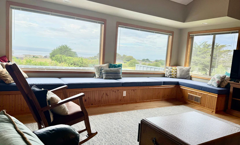 Eternal Equinox - Ocean view home with fireplace, deck, private hot tub & grill