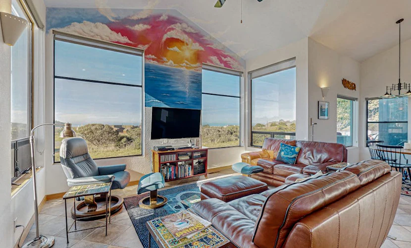 Oceanview Home with Hot Tub, Patio & Shared Pool, Tennis Court - 1/4 Mile to the Beach