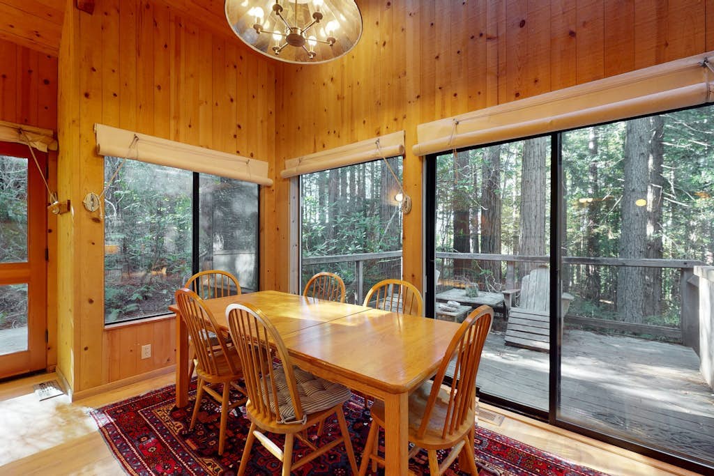 Charming Forest Lodge with Private Hot Tub, Sauna, Fireplace, & Shared Pool