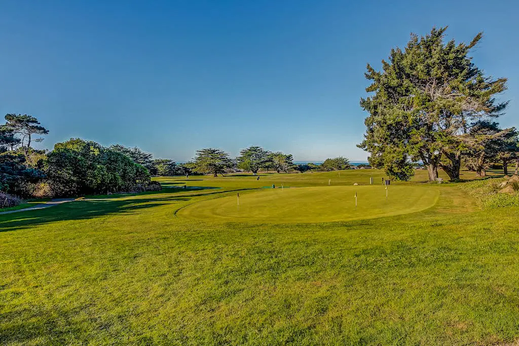 Meadow home with private hot tub on the golf course, dogs welcome