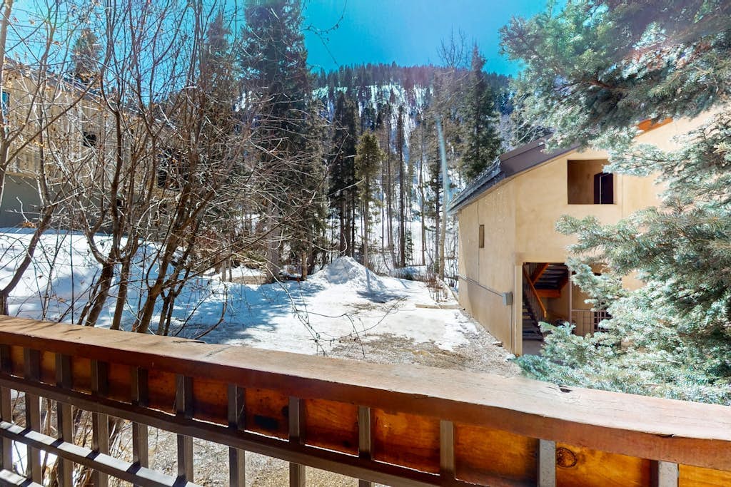 Comfortable ski-in / ski-out condo, with gas stove, soaking tub, balcony & WIFI