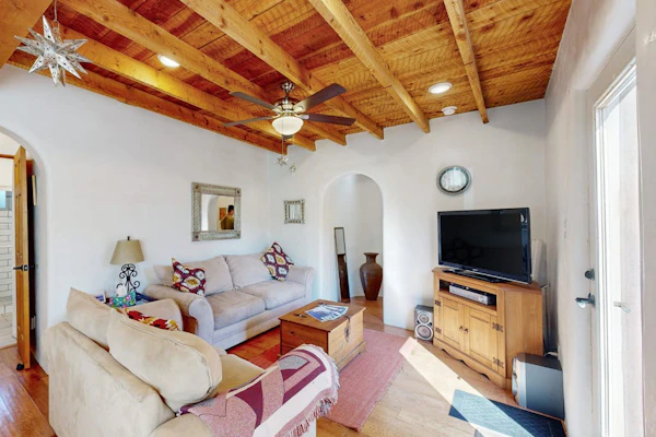 Renovated Modern Adobe Home | Outdoor Oasis & Steam Showers | Walk to Taos Plaza