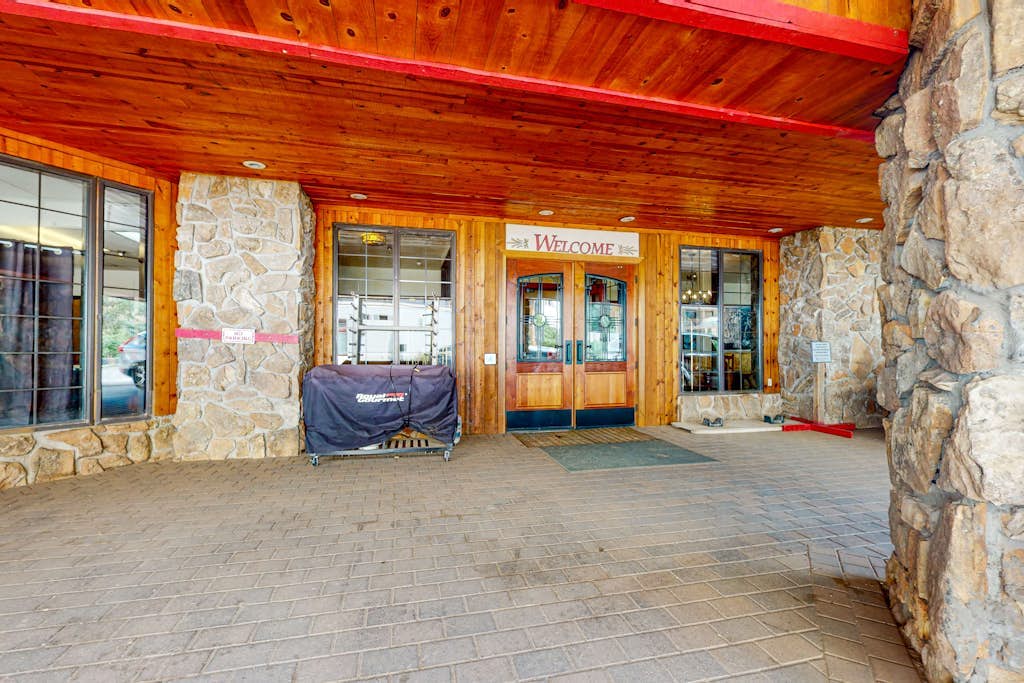 Ski-in/out condo with mountain views, central location, & fireplace