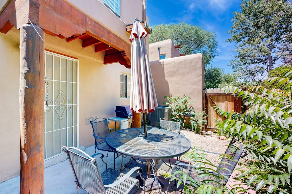 Quiet Condo w/ Private Yard & Balcony - 1 Block from Railyard