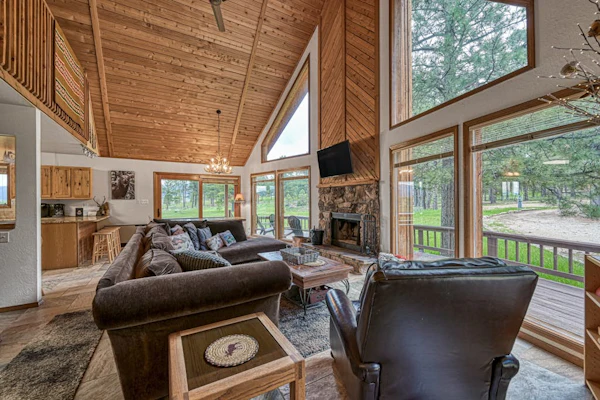 Mountain View Cabin w/ Free High-Speed WiFi, Wood-Burning Fireplace, & Firepit