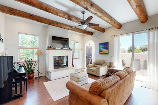 Modern Adobe Home w/ Mountain-View Balcony, Short Drive Downtown