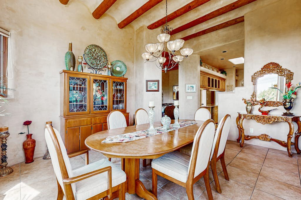 Mountain-view magic - large home office, chef’s kitchen, wraparound patio