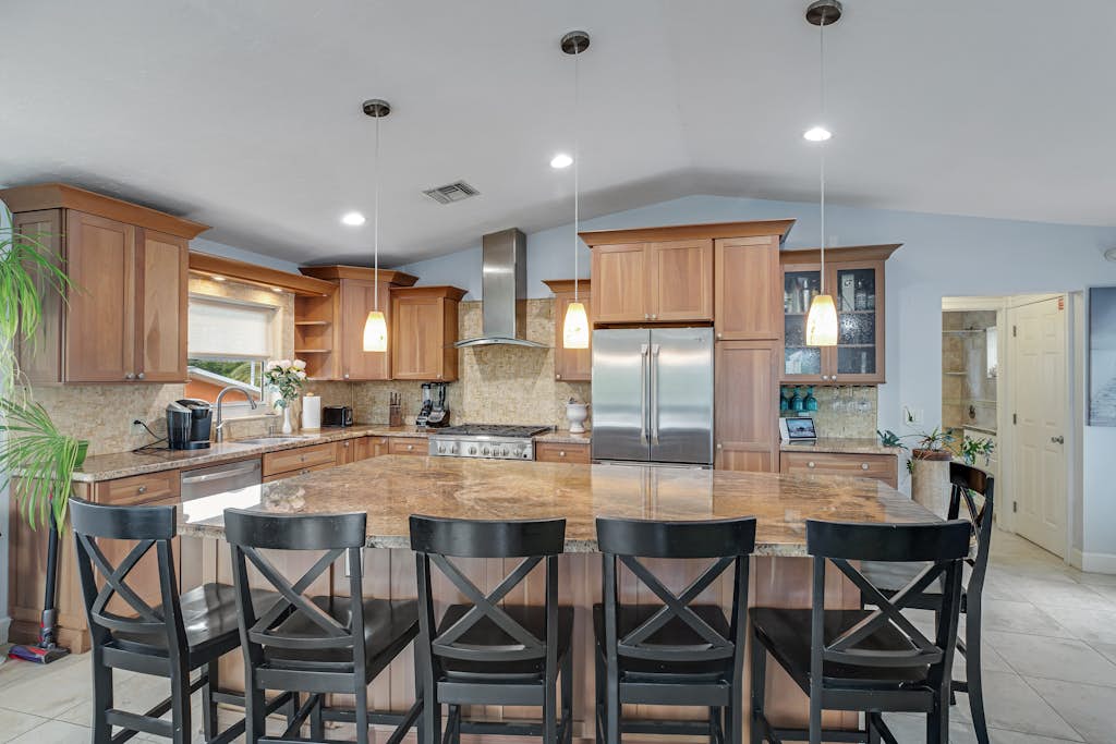 Waterfront hideaway with dock, pool & inviting patio - walk to Sombrero Beach