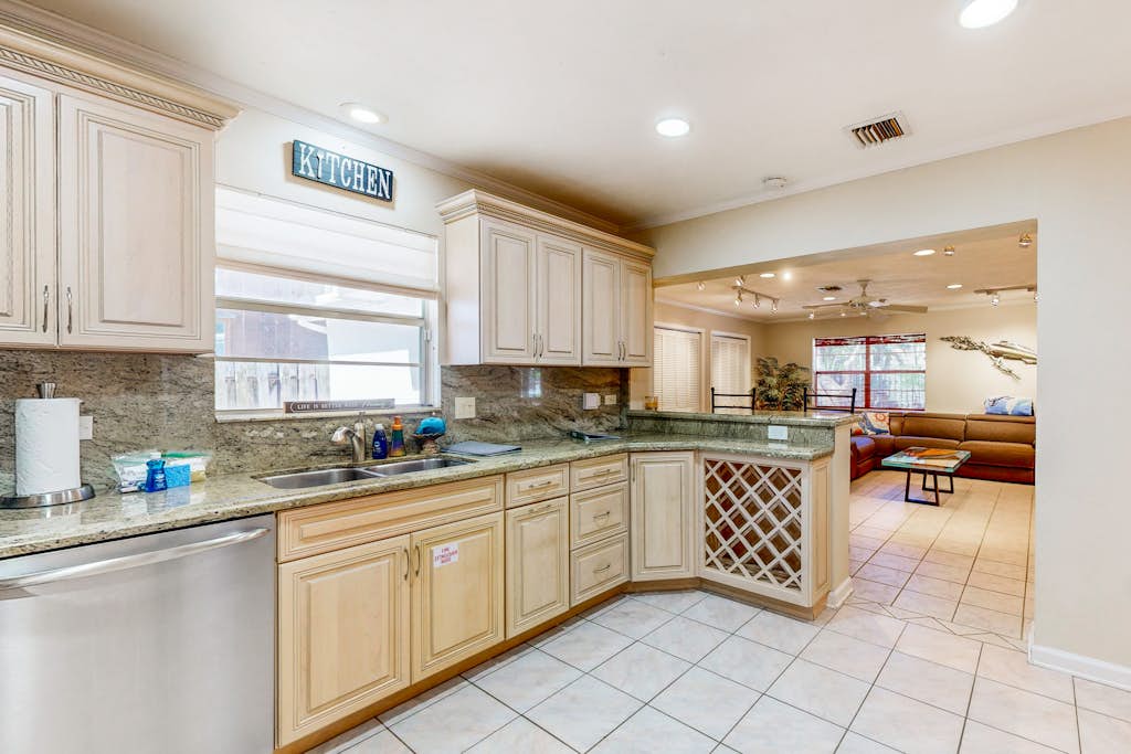 Single-level home with a private pool, enclosed yard - two dogs OK