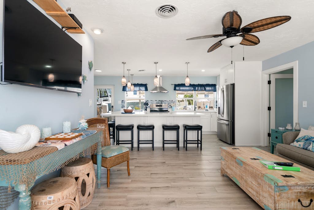 Waterfront Home w/ Private Dock, Outdoor Shower & Home Office - Dog-Friendly