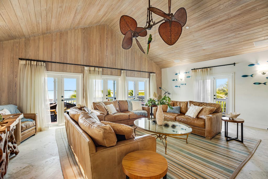 Sublimely private luxury home with enveloping oceanfront views near Key West