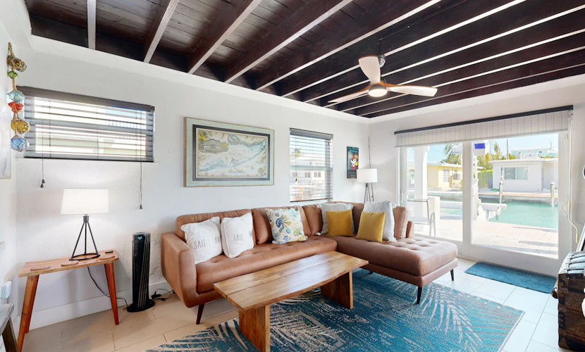 Canal-front home remodeled for HGTV with private swimming pool