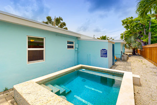 Canal-front home remodeled for HGTV with private swimming pool