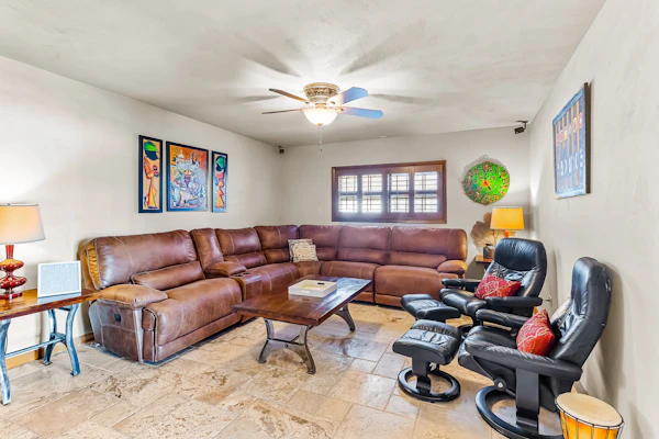 Custom canal-front home with private pool, palapa hut, & outdoor kitchen