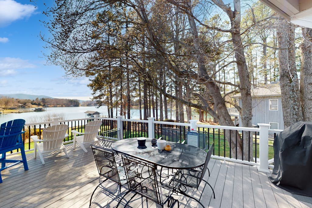 Sail Away - Waterfront home with private beach on the lake, hot tub, & dock