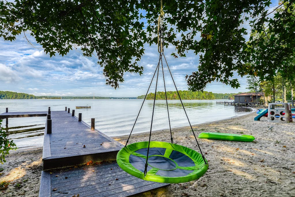 Lakefront Retreat with Dock, Private Hot Tub, Central AC, and Private Beach