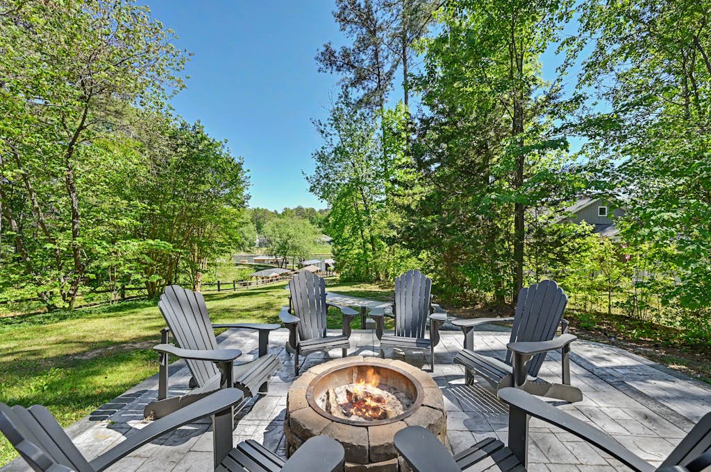 Lakefront home with brand-new hot tub, dock, kayaks, SUP, game room & firepit