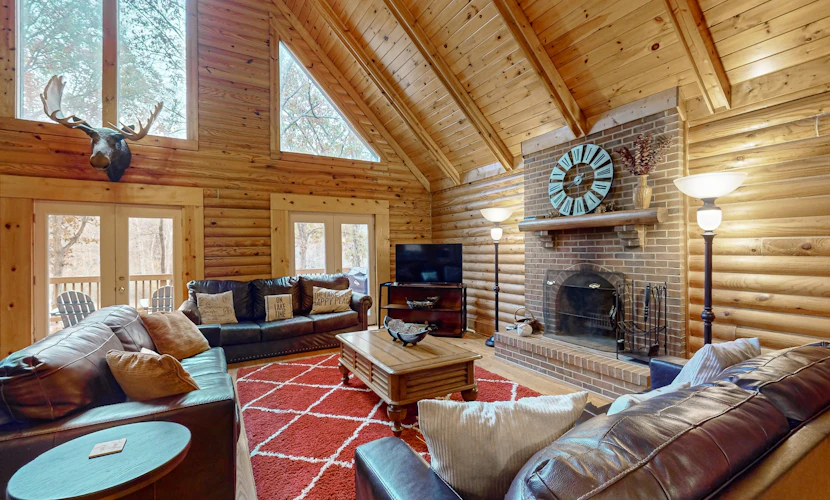 Dog-friendly lakefront home with free WiFi, hot tub, pool table, & private dock