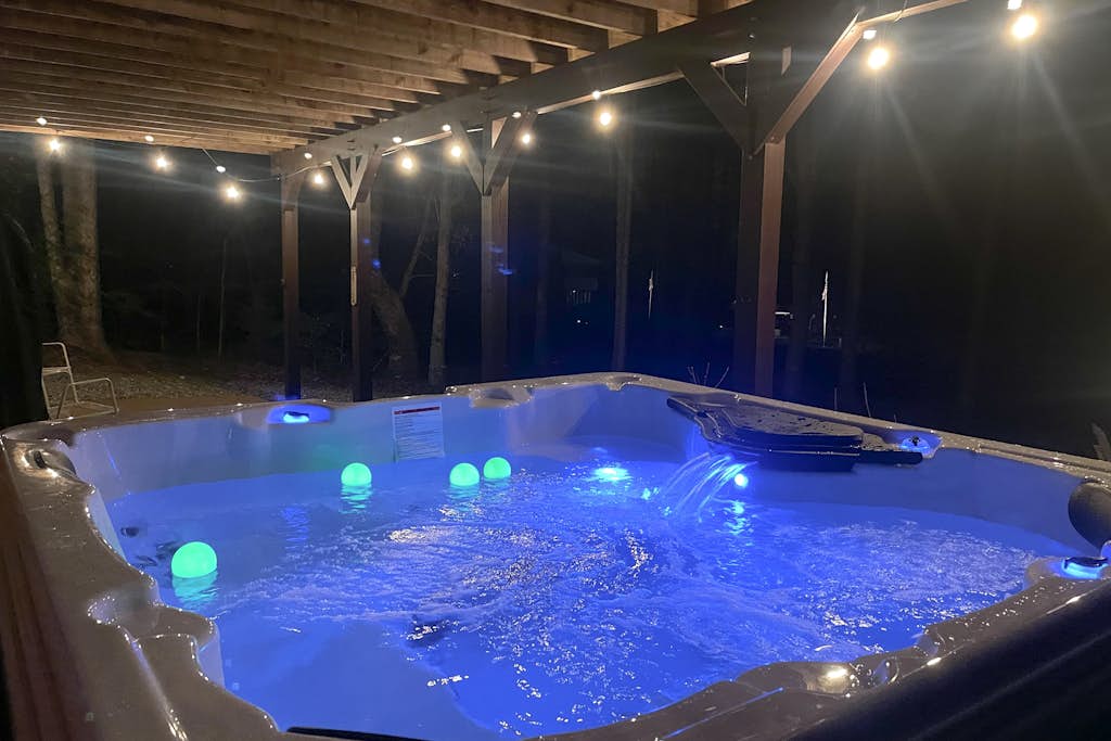 Dog-friendly lakefront home with free WiFi, hot tub, pool table, & private dock