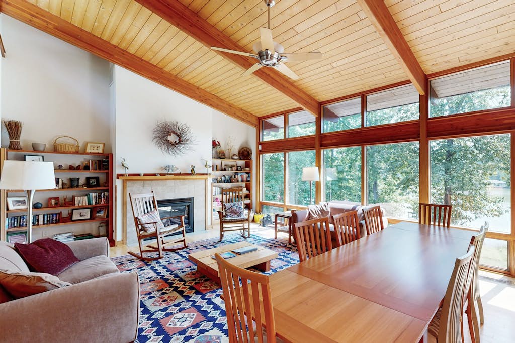 Family Lake House with Deck, Private Dock/Boathouse, Grill, Firepit, & Fast WiFi