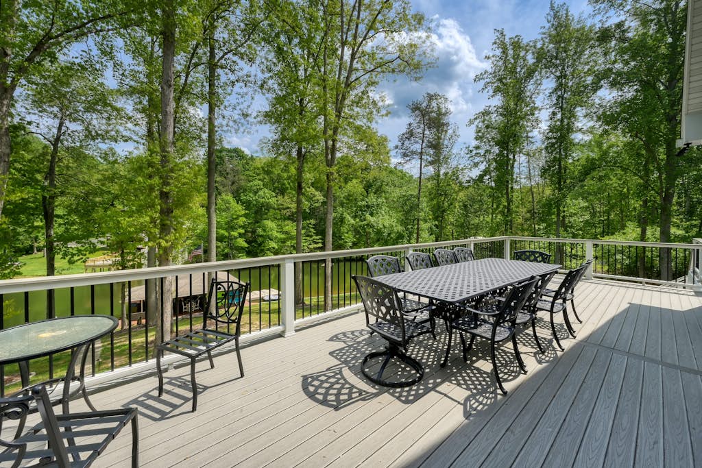 Sprawling waterfront home with kayaks, game room, and hot tub