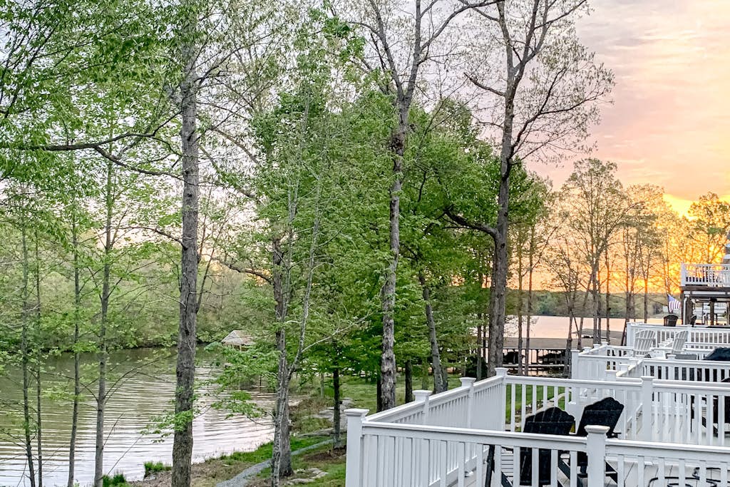 Charming lakefront retreat with game room and covered dock access