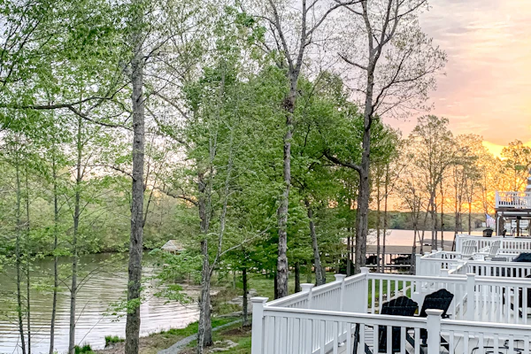 Charming lakefront retreat with game room and covered dock access