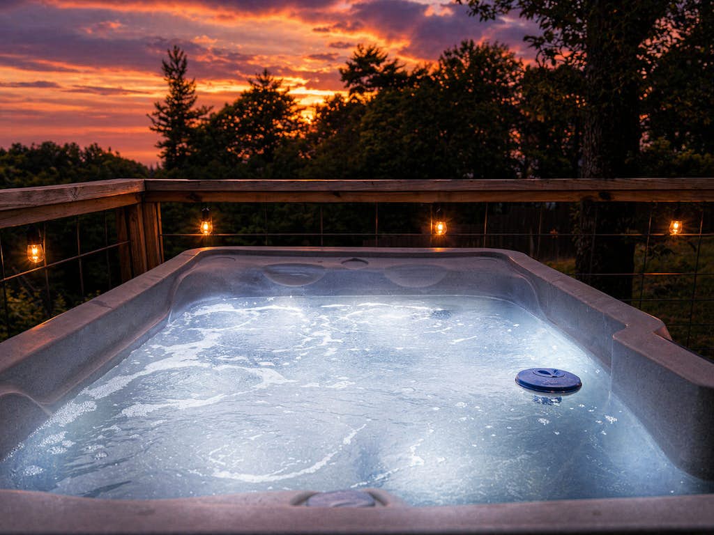 Starlight Yurt- A Romantic Stay w/ Hot Tub Views