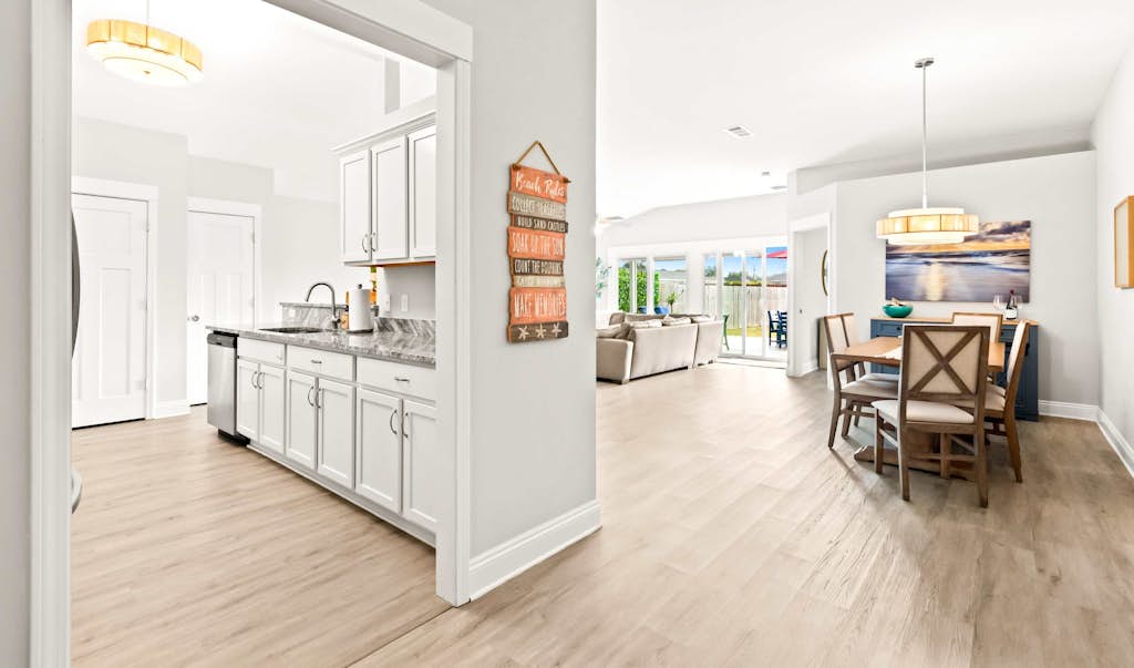 New Home with Fenced Yard, Large Deck & Fire Pit