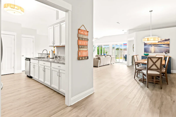 New Home with Fenced Yard, Large Deck & Fire Pit