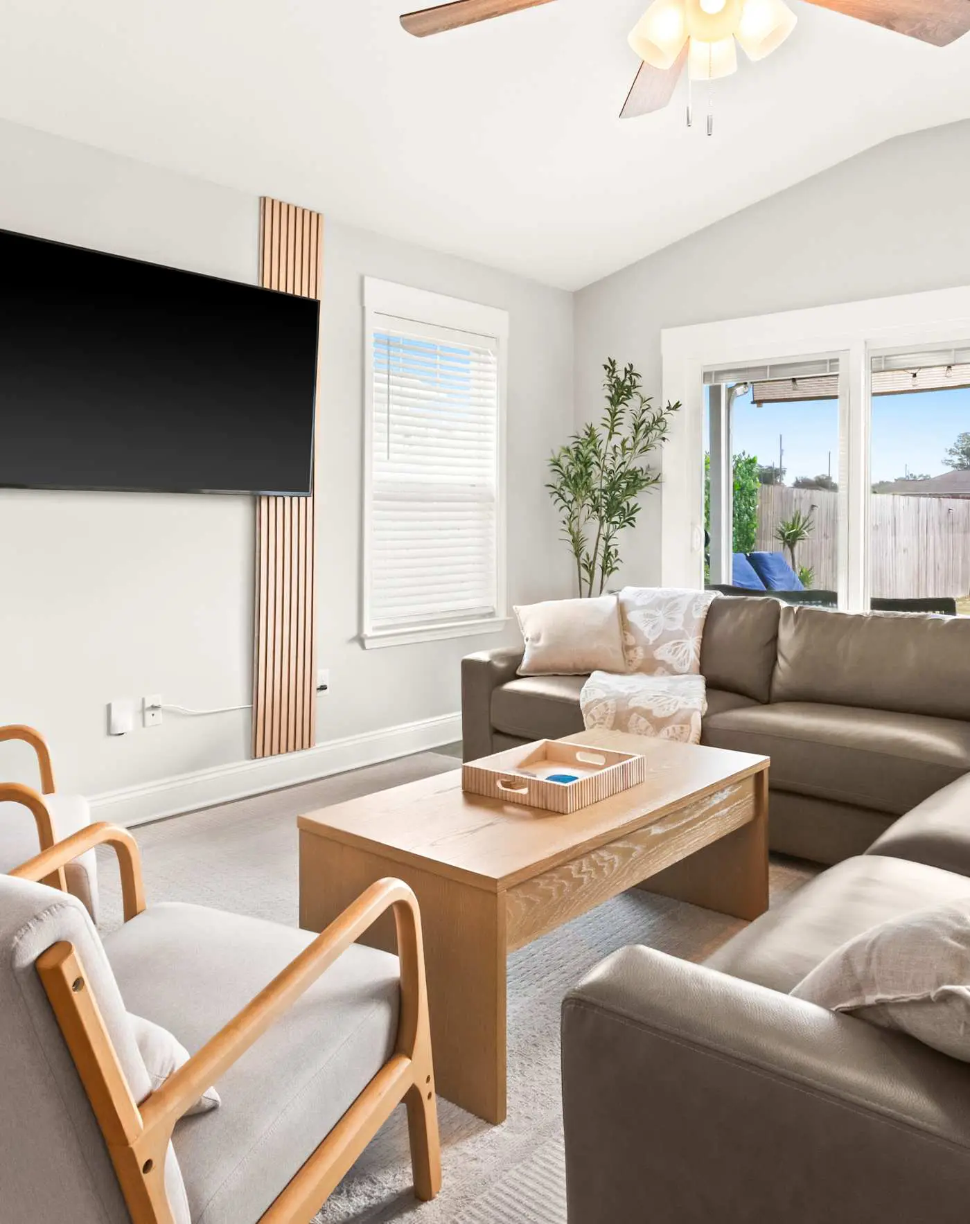 New Home with Fenced Yard, Large Deck & Fire Pit