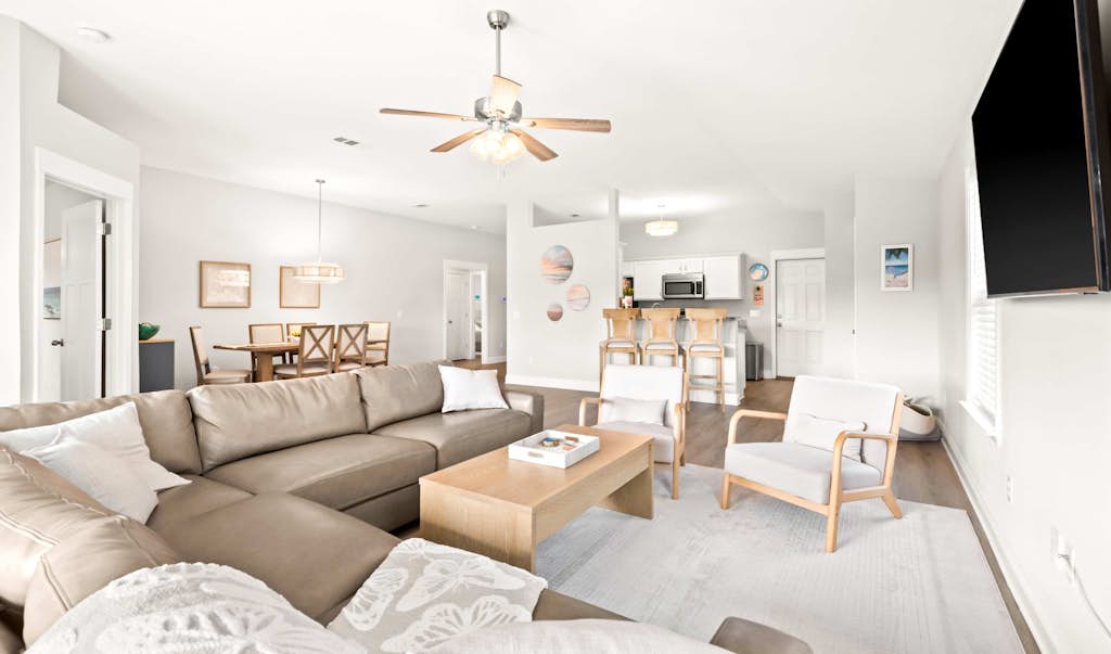 New Home with Fenced Yard, Large Deck & Fire Pit