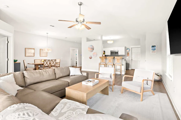 New Home with Fenced Yard, Large Deck & Fire Pit