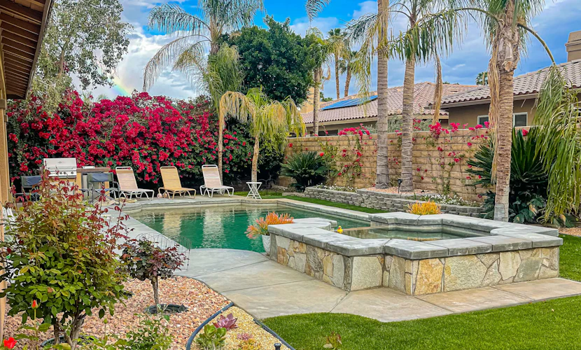 Palm Desert retreat with private pool, fireplace, & W/D & Pet Friendly