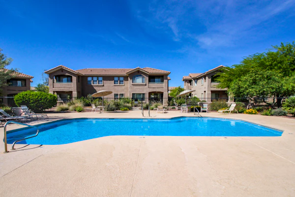 Mountain-view getaway with on-site pool, gym, hot tub & grill - dog-friendly