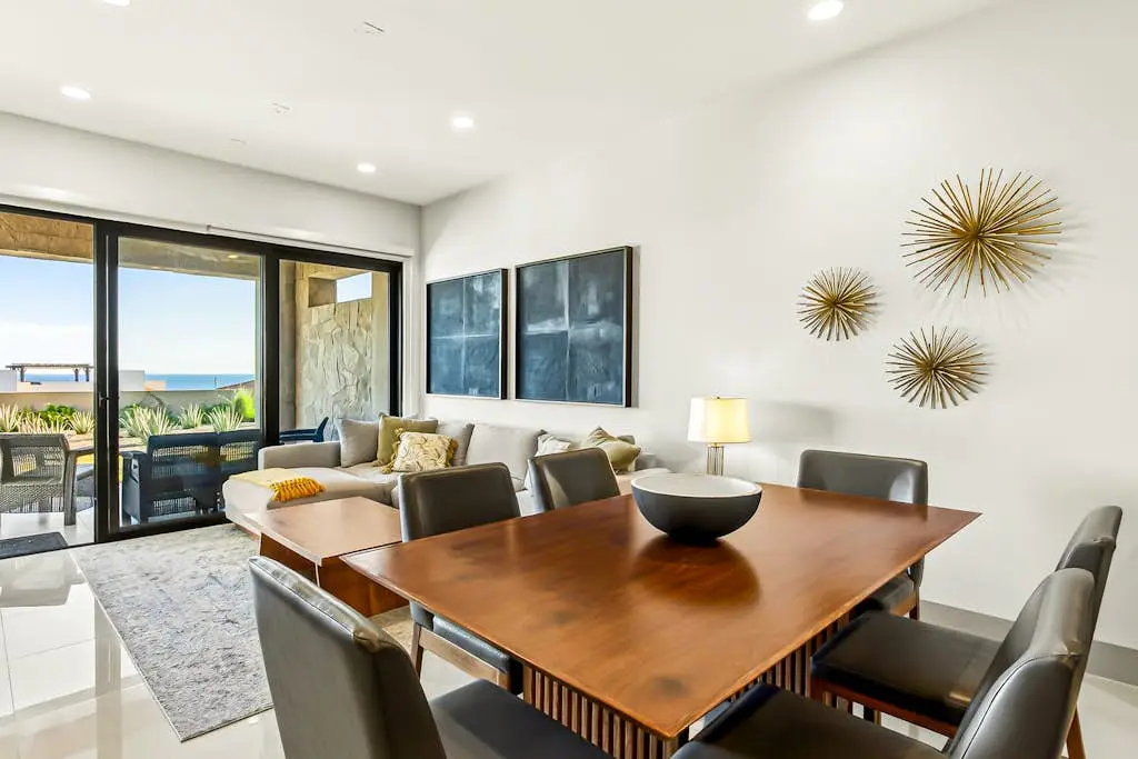 Modern apartment with. ocean view, pool, patio, tennis, & gym